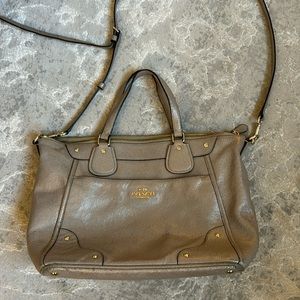 Women's Coach gold beige crossbody